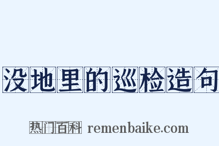 没地里的巡检造句是什么意思的图片